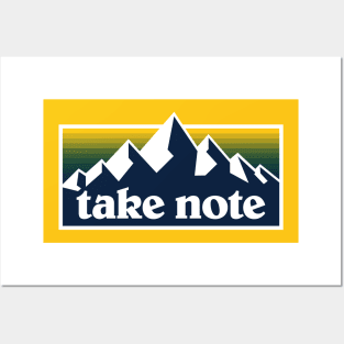 Take Note Mountains 3 Posters and Art